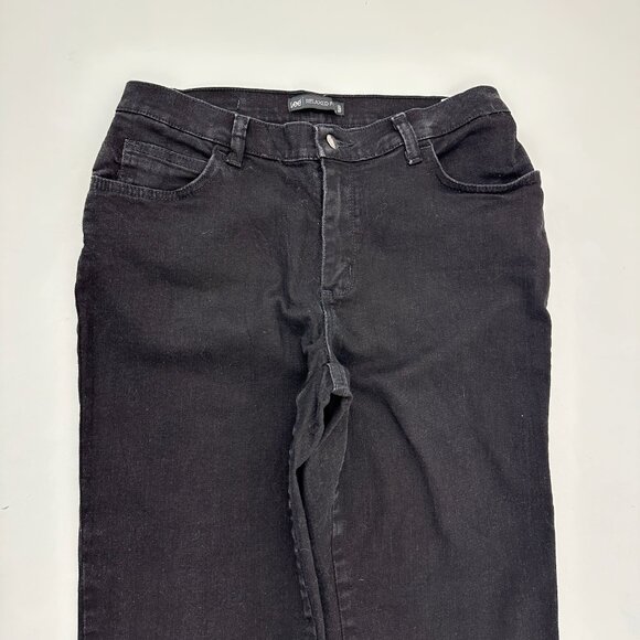 Lee Relaxed Fit Straight Women's size 8P Black Denim Jeans - Picture 2 of 5